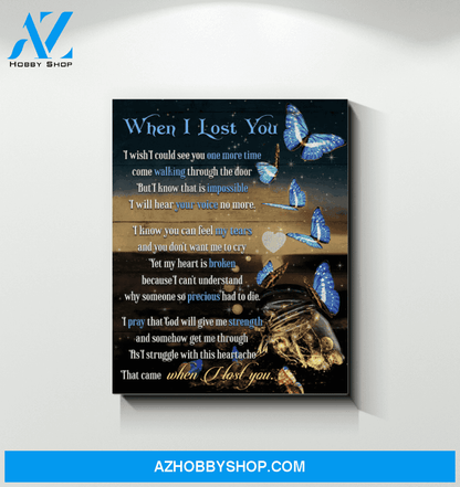 Butterfly Canvas When I Lost You I Wish I Could See You