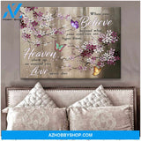 Butterfly Canvas When You Believe Wall Art Decor, Canvas Wall Art