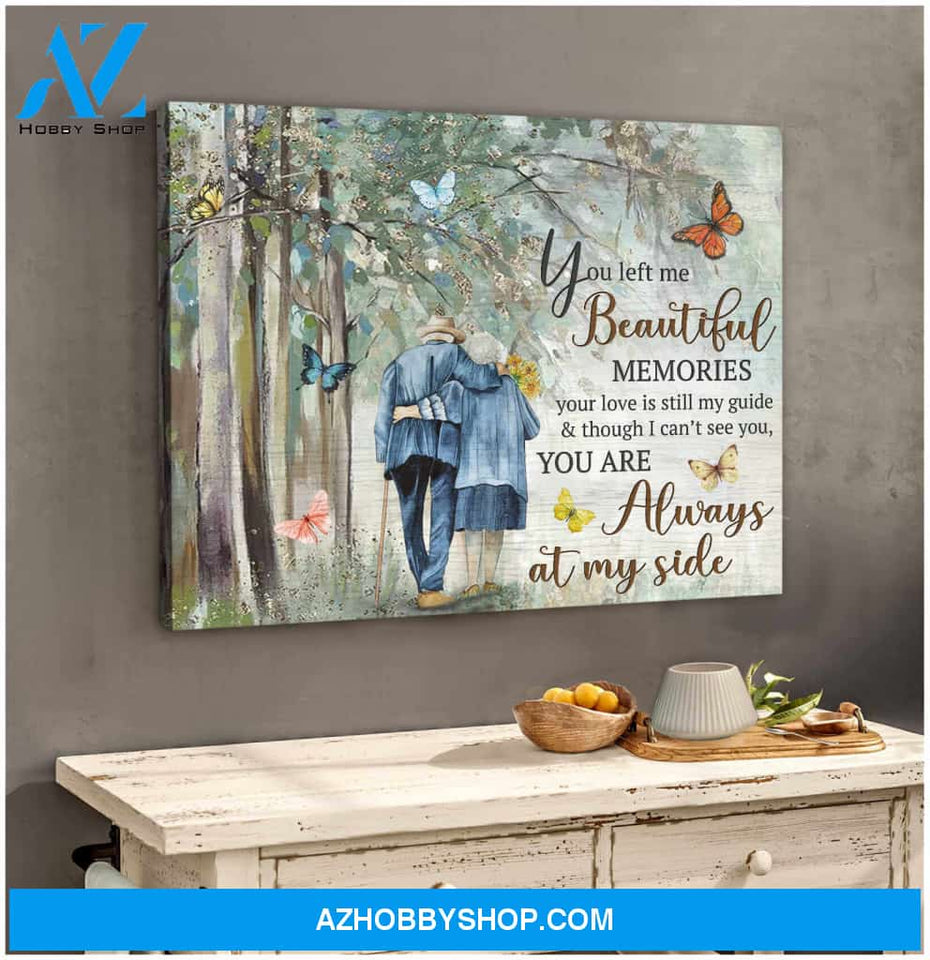 Butterfly Canvas You Are Always At My Side Bereavement Canvas Wall Art