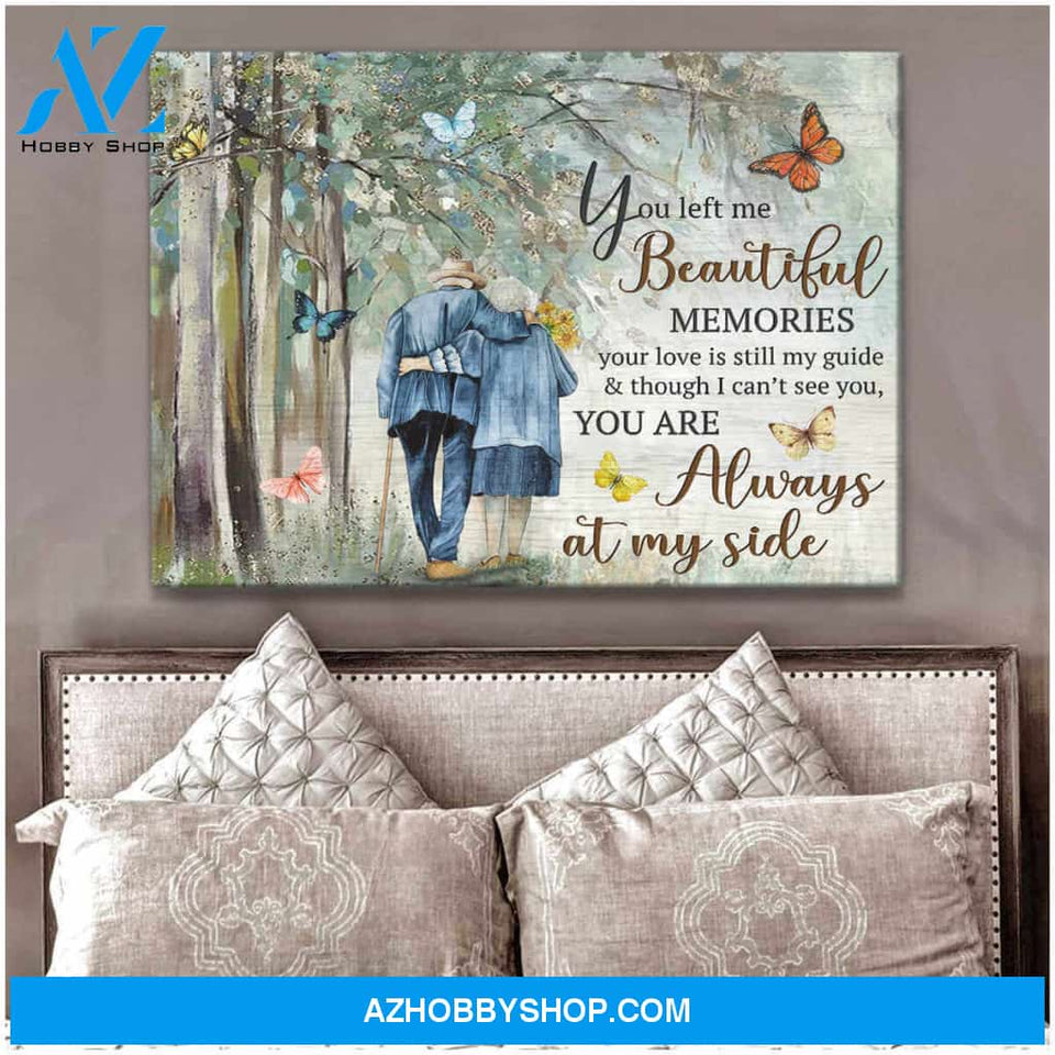 Butterfly Canvas You Are Always At My Side Bereavement Canvas Wall Art