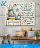 Butterfly Canvases Oh Glorious Day Wall Art Gift Idea For Christian Canvas And Poster, Wall Decor Visual Art