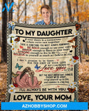 Butterfly Daisy To My Daughter If Ever There Is A Tomorrow Blanket Gift For Daughter From Mom Birthday Gift Home Decor Bedding Couch Sofa Soft and Comfy Cozy