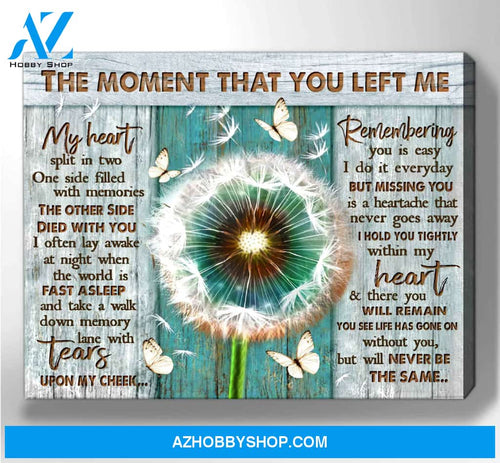 Butterfly Dandelion Canvas - Hanging Art Above Sofa