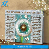 Butterfly Dandelion Canvas - Hanging Art Above Sofa
