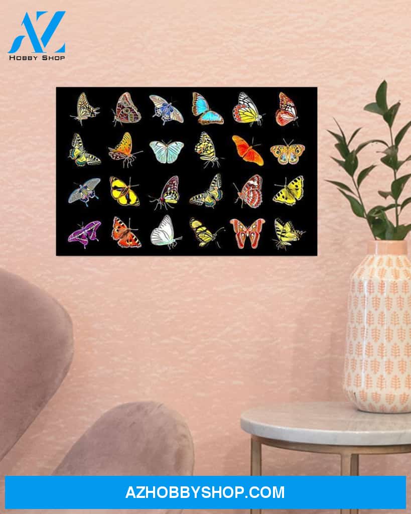 Butterfly Diversity Wall Art Canvas Prints, Wall Decor Visual Art