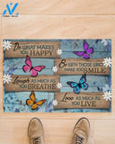 Butterfly Do What You Love Doormat Gift For Butterfly Lovers Birthday Gift Home Decor Warm House Gift Welcome Mat