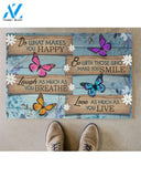 Butterfly Do What You Love Doormat Gift For Butterfly Lovers Birthday Gift Home Decor Warm House Gift Welcome Mat