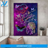 Butterfly dreamcatcher - Always listen to your heart - Heaven Portrait Canvas Prints - Wall Art