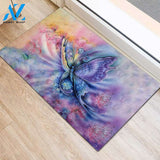 Butterfly Easy Clean Welcome DoorMat | Felt And Rubber | DO2427