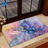 Butterfly Easy Clean Welcome DoorMat | Felt And Rubber | DO2427
