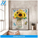 Butterfly Enjoy The Little Things Wall Art Canvas Prints Unique Gifts