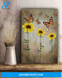 Butterfly Faith Hope Love Worldwide Shipping Poster Canvas
