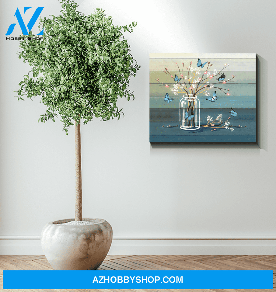 Butterfly Flowers Wall Art Canvas Prints Unique Gifts