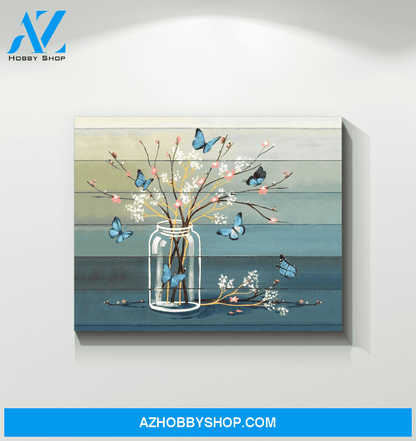 Butterfly Flowers Wall Art Canvas Prints Unique Gifts