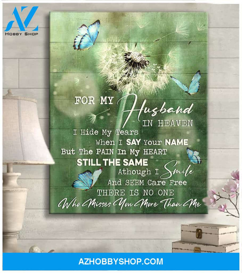 Butterfly For My Husband Canvas Wall Art Best Gift For Husband
