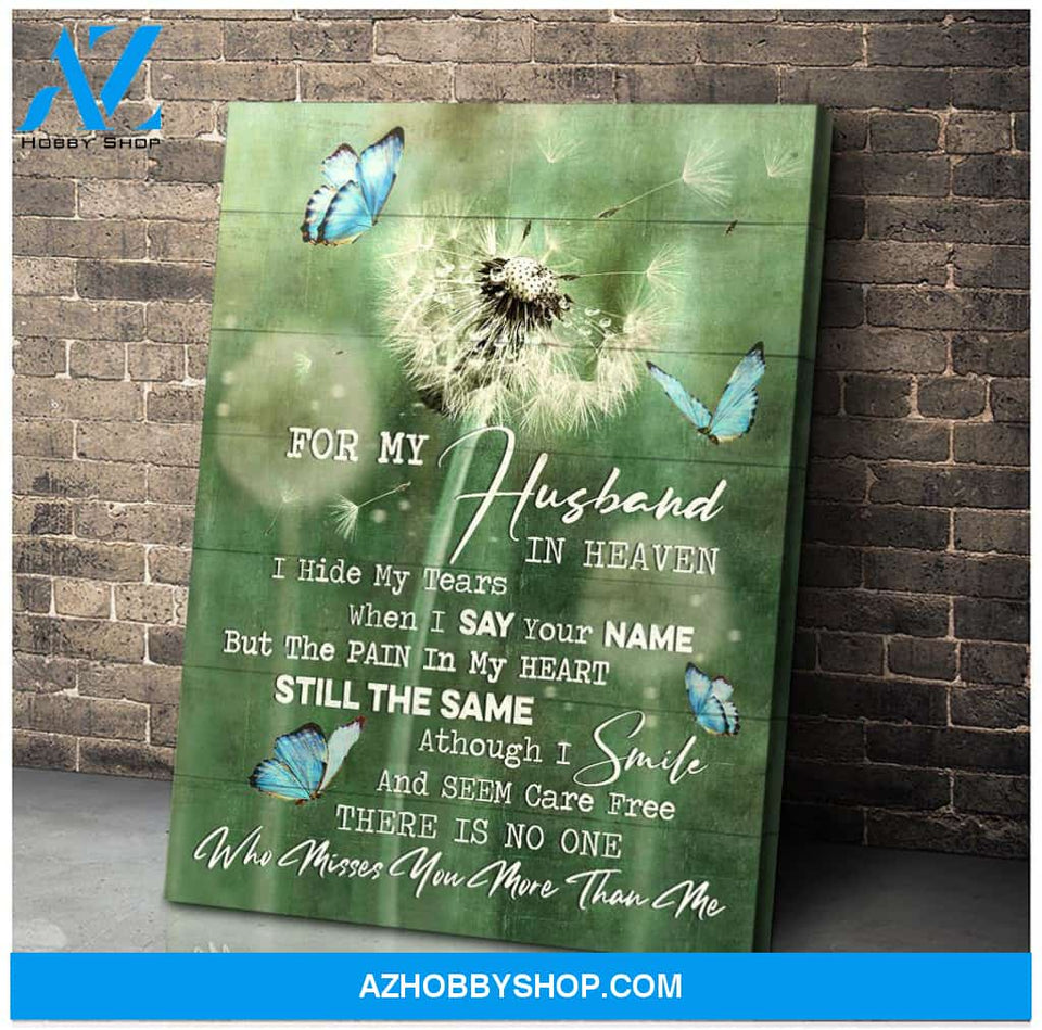 Butterfly For My Husband Canvas Wall Art Best Gift For Husband