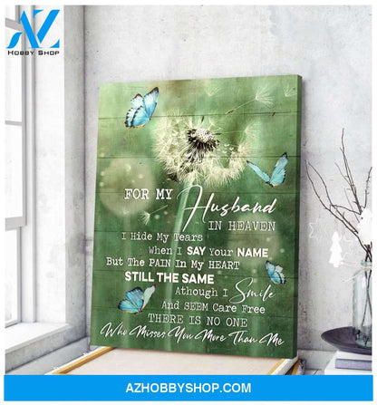 Butterfly For My Husband Canvas Wall Art Best Gift For Husband