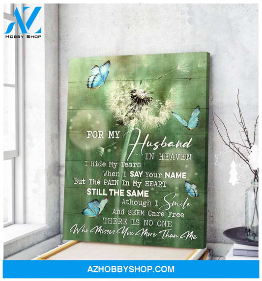 Butterfly For My Husband Canvas Wall Art Best Gift For Husband