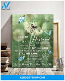 Butterfly For My Husband Canvas Wall Art Best Gift For Husband