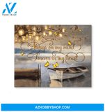 Butterfly Forever In My Heart Canvas Wall Art