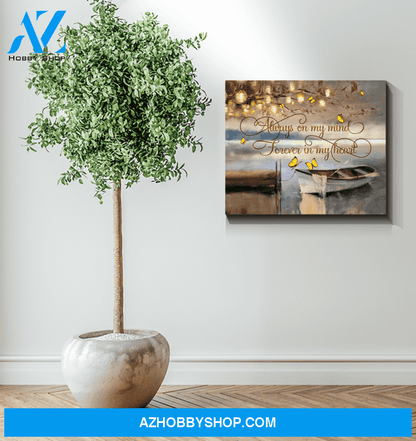 Butterfly Forever In My Heart Canvas Wall Art