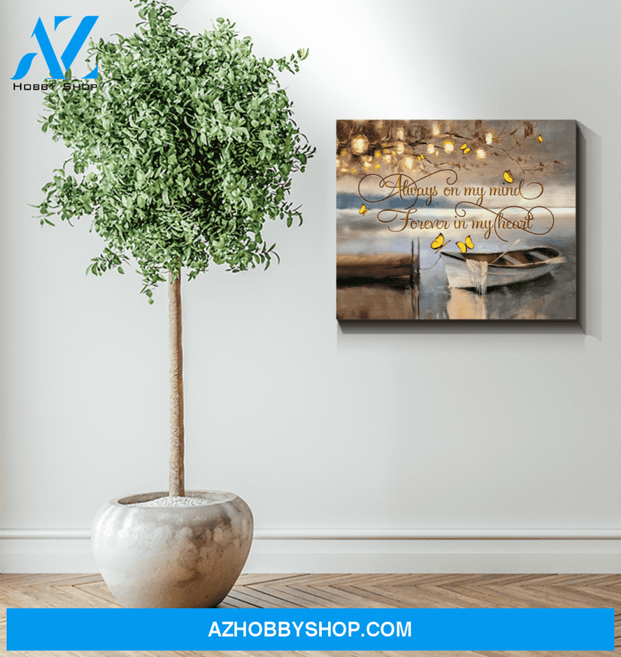 Butterfly Forever In My Heart Canvas Wall Art