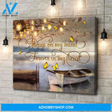 Butterfly Forever In My Heart Canvas Wall Art