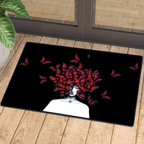 Butterfly Girl Doormat | Colorful | Size 8x27'' 24x36''