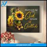 Butterfly God, Grace and Gratitude Canvas Wall Art, Wall Decor Visual Art