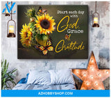 Butterfly God, Grace and Gratitude Canvas Wall Art, Wall Decor Visual Art