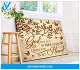 Butterfly God Has You Canvas Wall Art, Wall Decor Visual Art