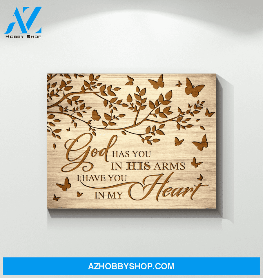 Butterfly God Has You Canvas Wall Art, Wall Decor Visual Art