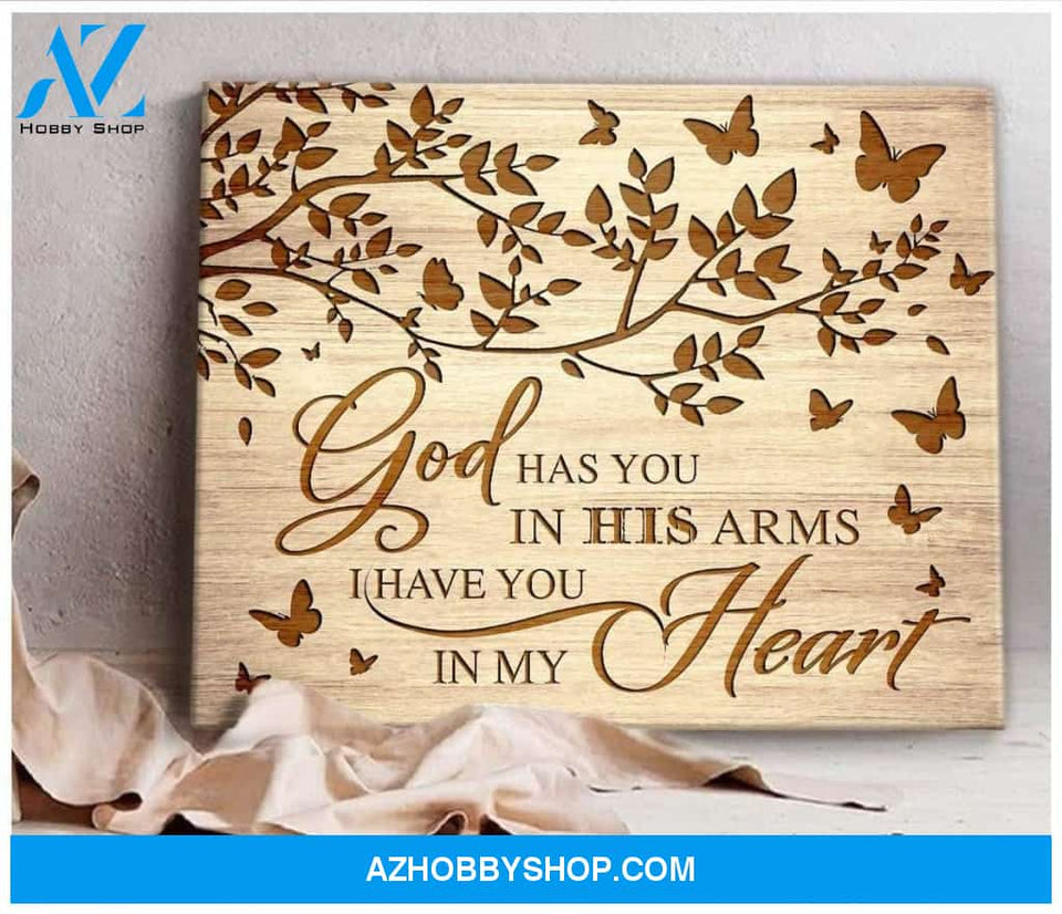 Butterfly God Has You Canvas Wall Art, Wall Decor Visual Art