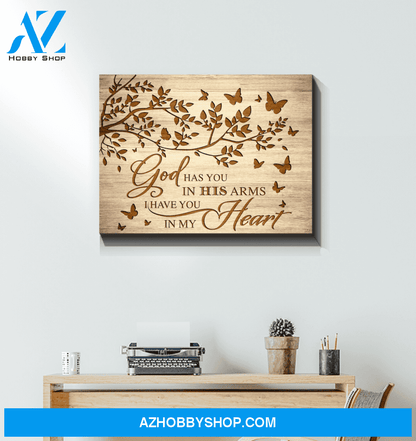 Butterfly God Has You Canvas Wall Art, Wall Decor Visual Art