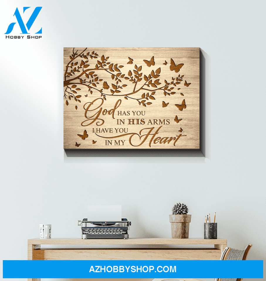 Butterfly God Has You Canvas Wall Art, Wall Decor Visual Art