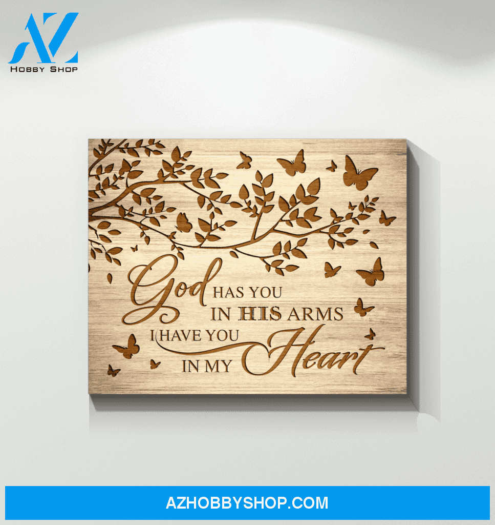 Butterfly God Has You Canvas Wall Art, Wall Decor Visual Art