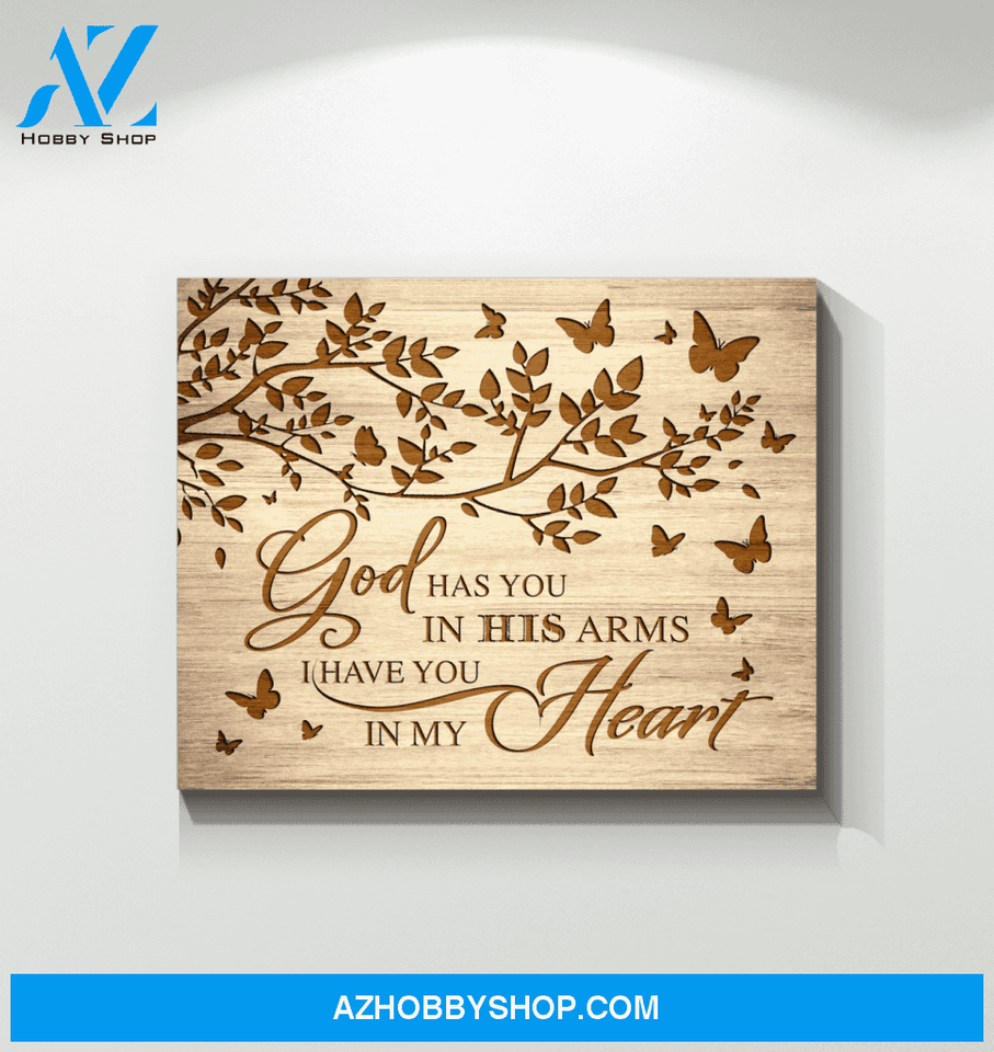 Butterfly God Has You Canvas Wall Art, Wall Decor Visual Art