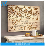 Butterfly God Has You Canvas Wall Art, Wall Decor Visual Art