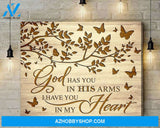 Butterfly God Has You Canvas Wall Art, Wall Decor Visual Art
