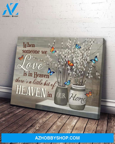 Butterfly Heaven In Our Home Canvas Wall Art, Wall Decor Visual Art