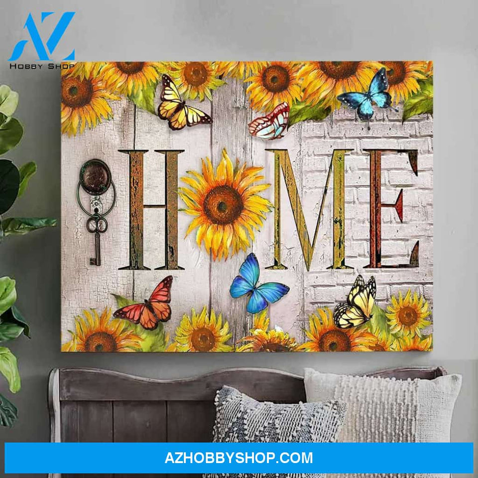 Butterfly Home Wall Art Canvas Prints