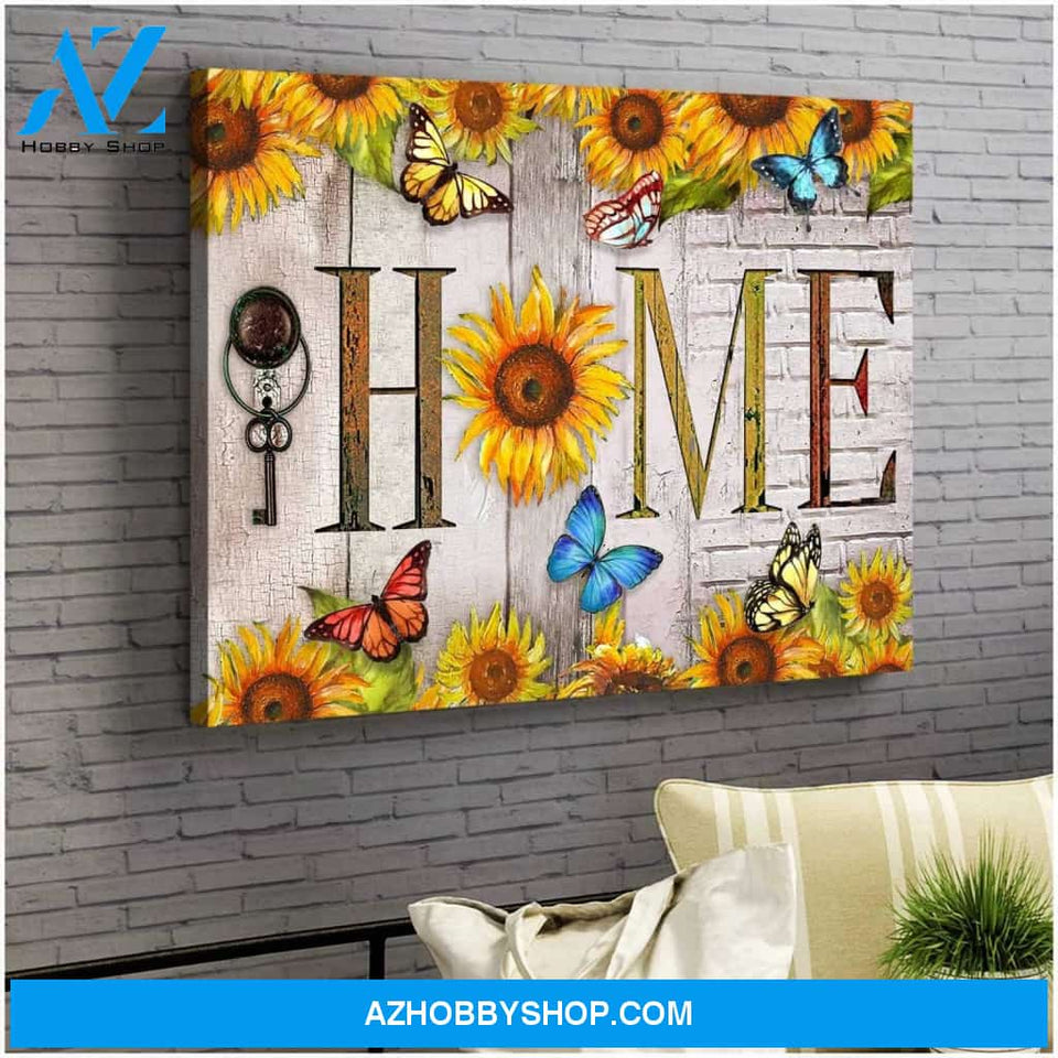 Butterfly Home Wall Art Canvas Prints