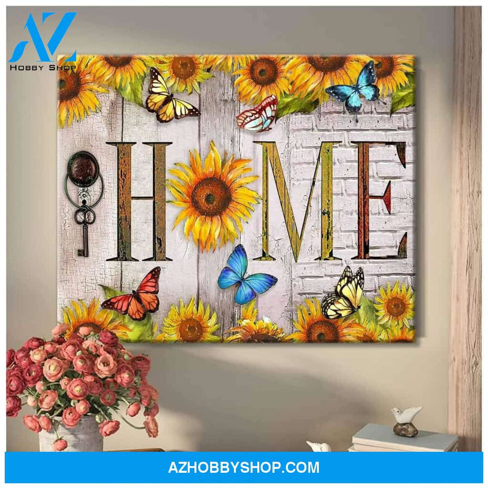 Butterfly Home Wall Art Canvas Prints