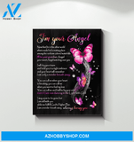 Butterfly I Am Your Angel Special Custom Design Canvas Gift For Family