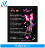Butterfly I Am Your Angel Special Custom Design Canvas Gift For Family