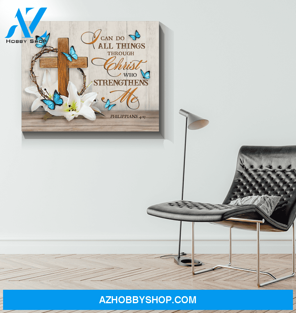 Butterfly I Can Do All Things Wall Art Canvas Prints