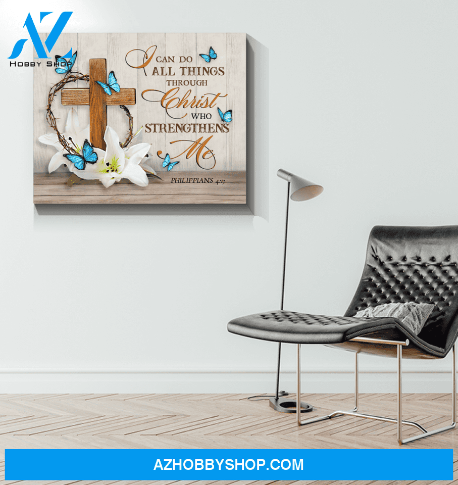 Butterfly I Can Do All Things Wall Art Canvas Prints