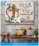 Butterfly I Can Do All Things Wall Art Canvas Prints