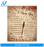 Butterfly I Choose You Wall Art Canvas Prints