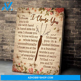 Butterfly I Choose You Wall Art Canvas Prints